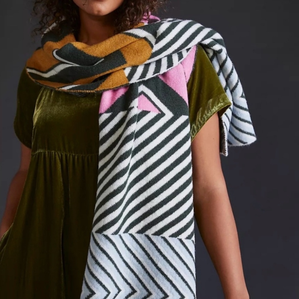 Anthropologie x Maeve Pop Art Scarf - PINK (NWT)